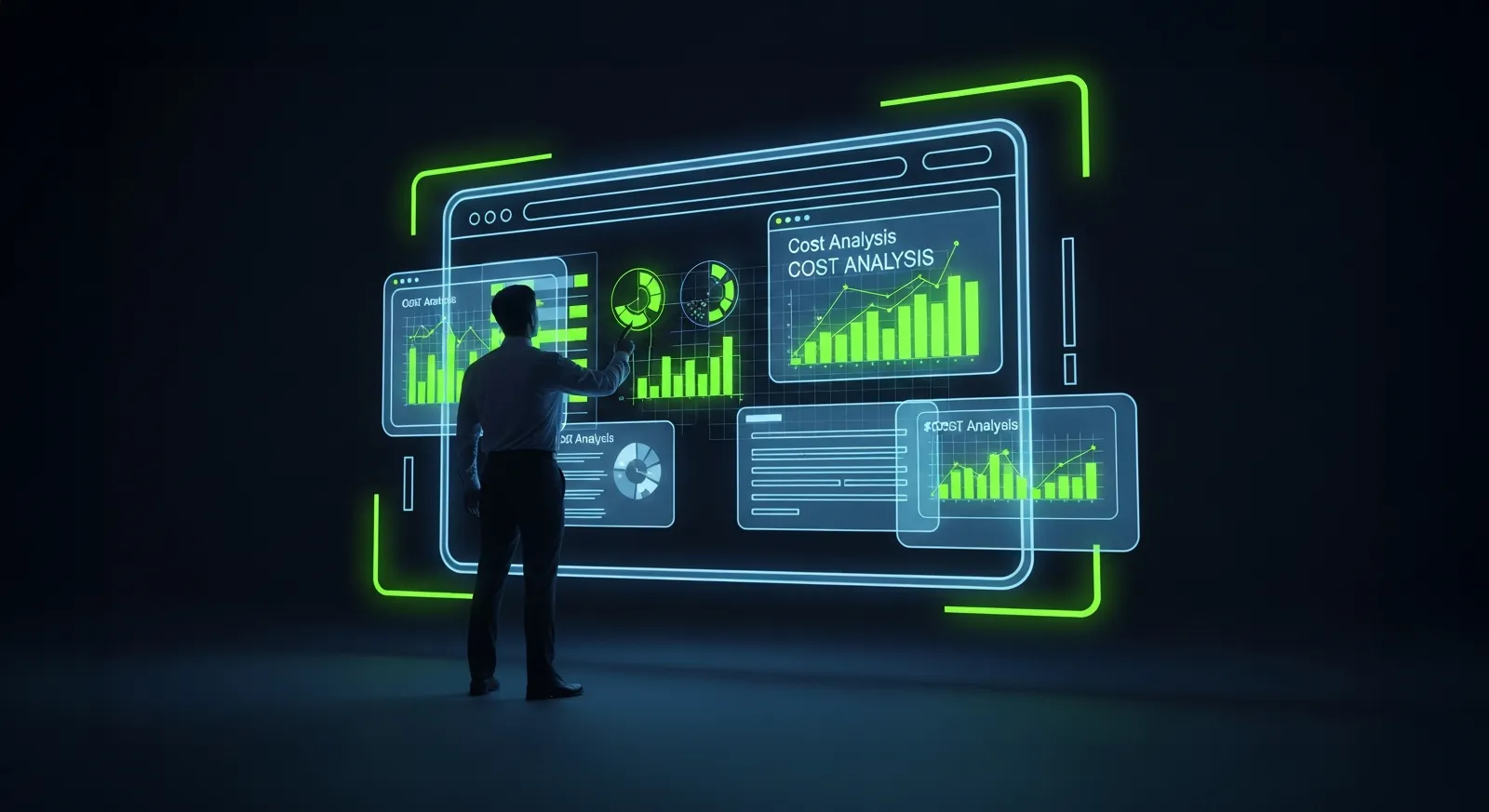 A digital blueprint showing the factors that influence professional website cost in 2026.