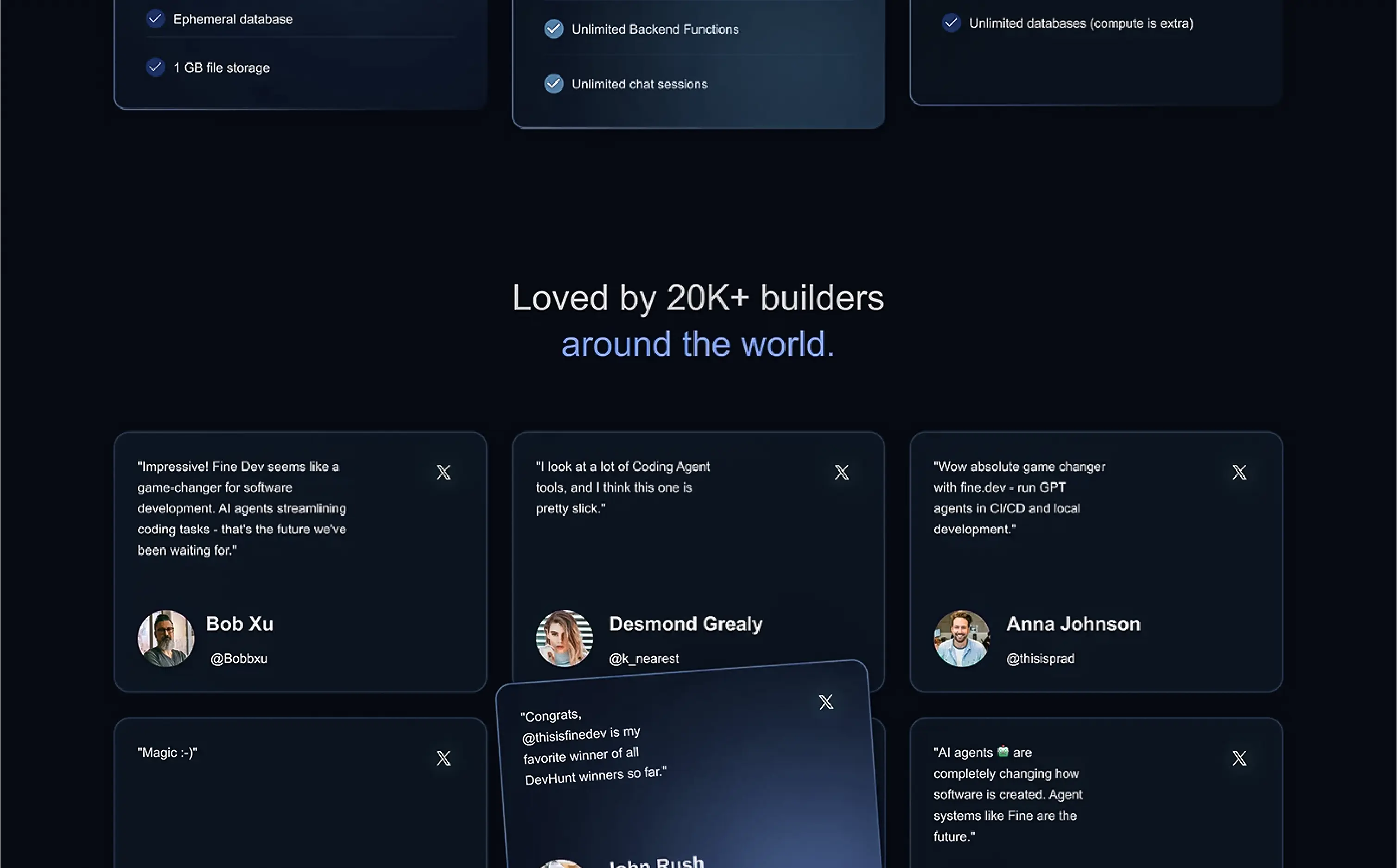 The 'CTEM for Enterprise' feature section of the Synthara website.