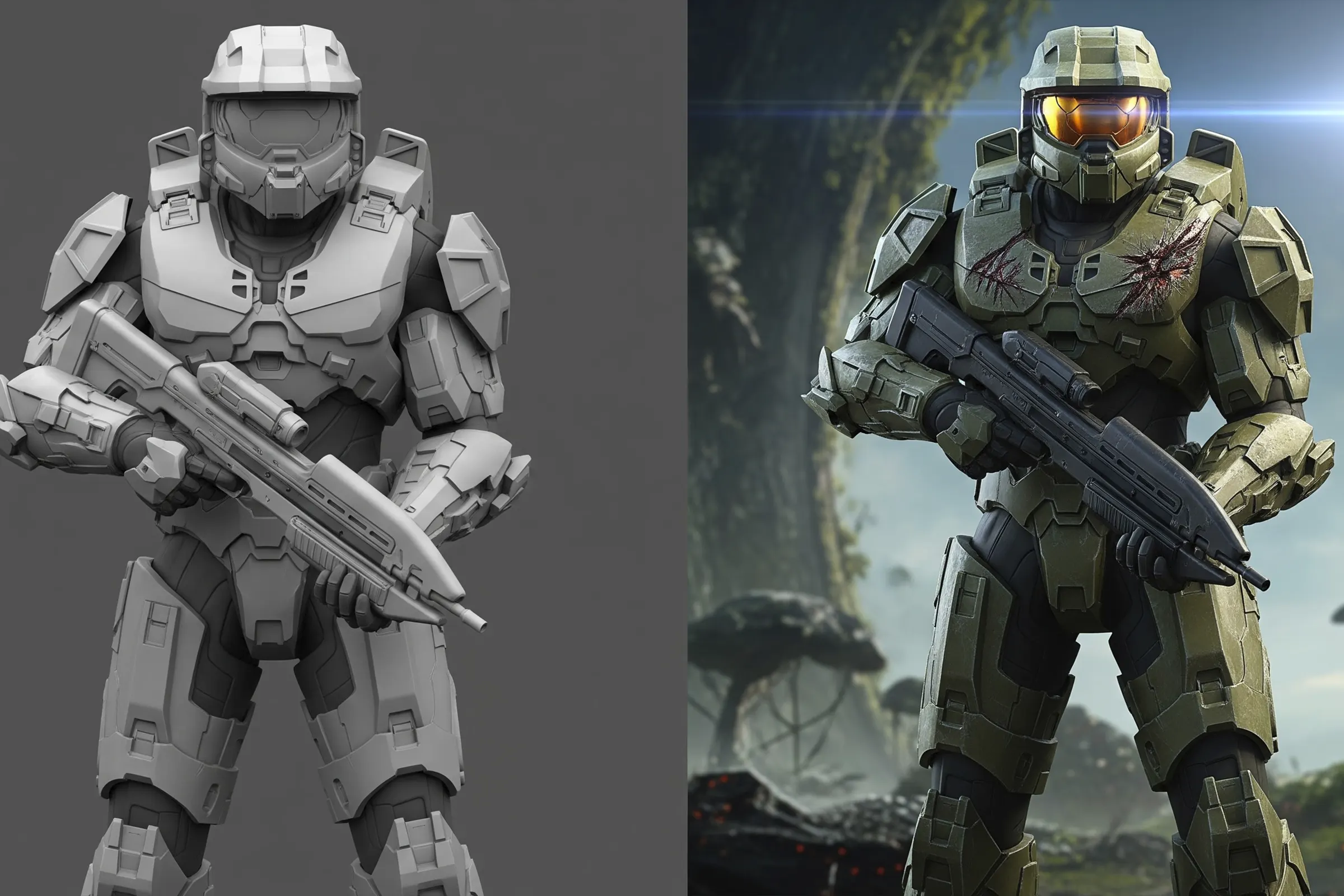 Futuristic 3D Model Render