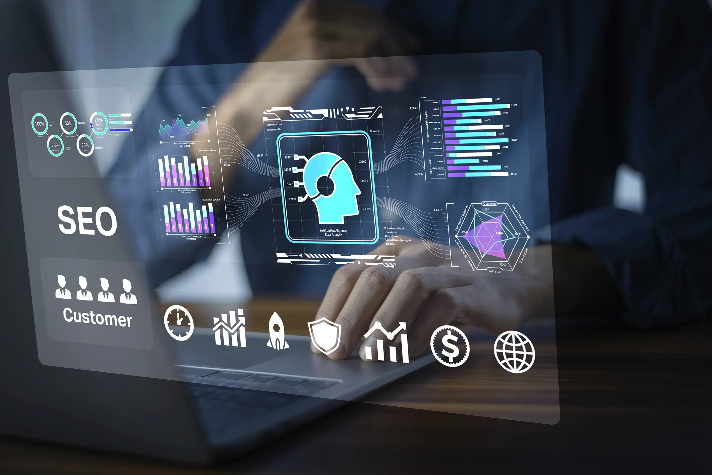 AI chat interface showing a brand's information