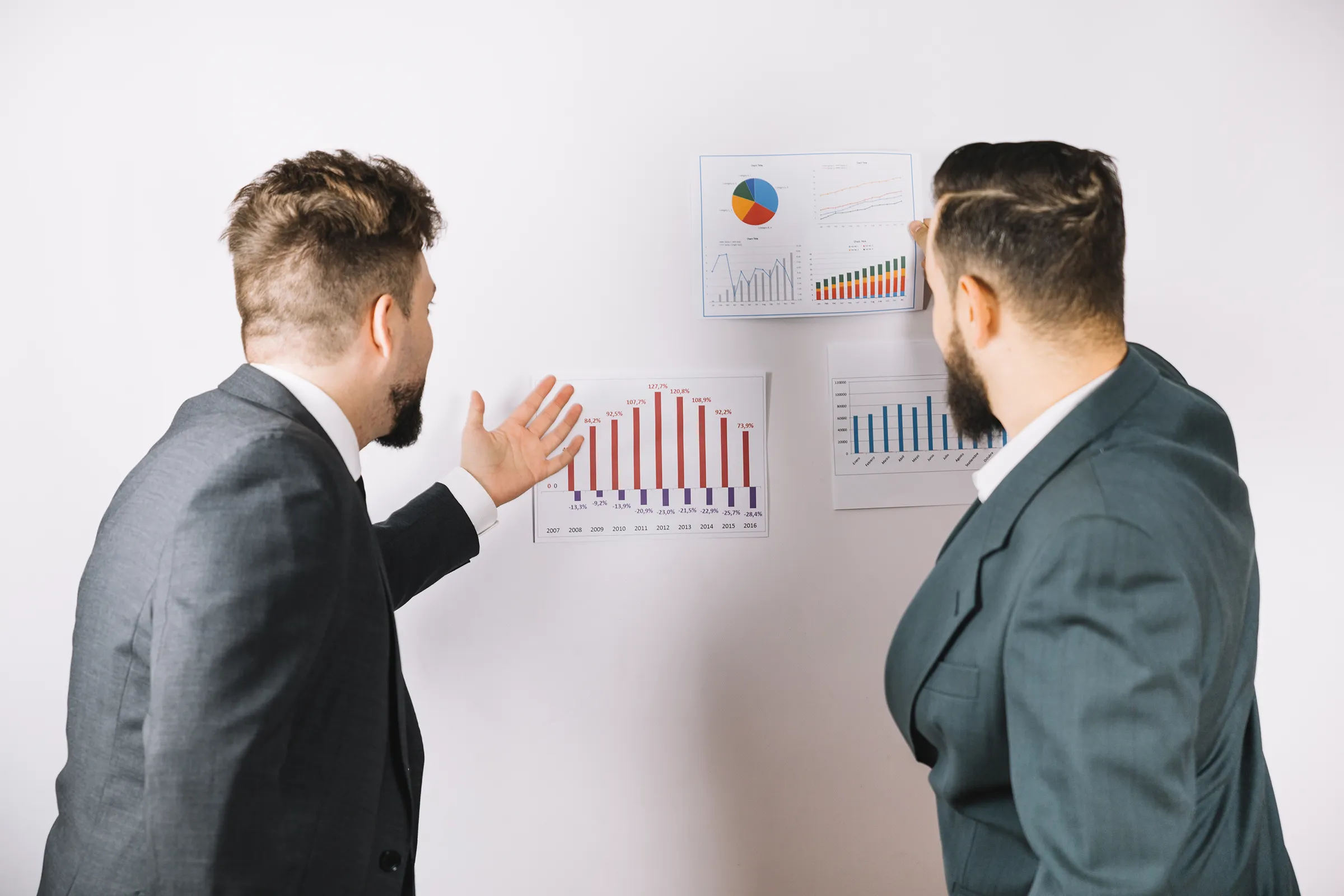 A graph showing a conversion rate trending upwards